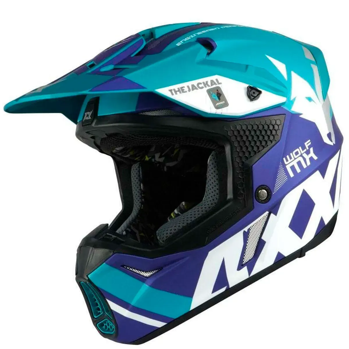 Мотошолом AXXIS WOLF Jackal C7 Matt Blue M