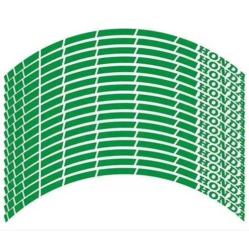 Наклейка на обід колеса Honda Green