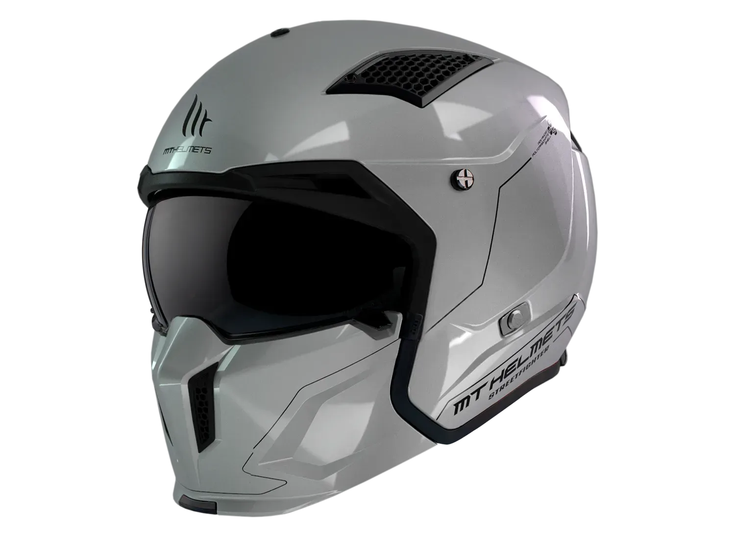 Мотошолом MT STREETFIGHTER SV S Solid A22 Gloss Grey ECE2206 L