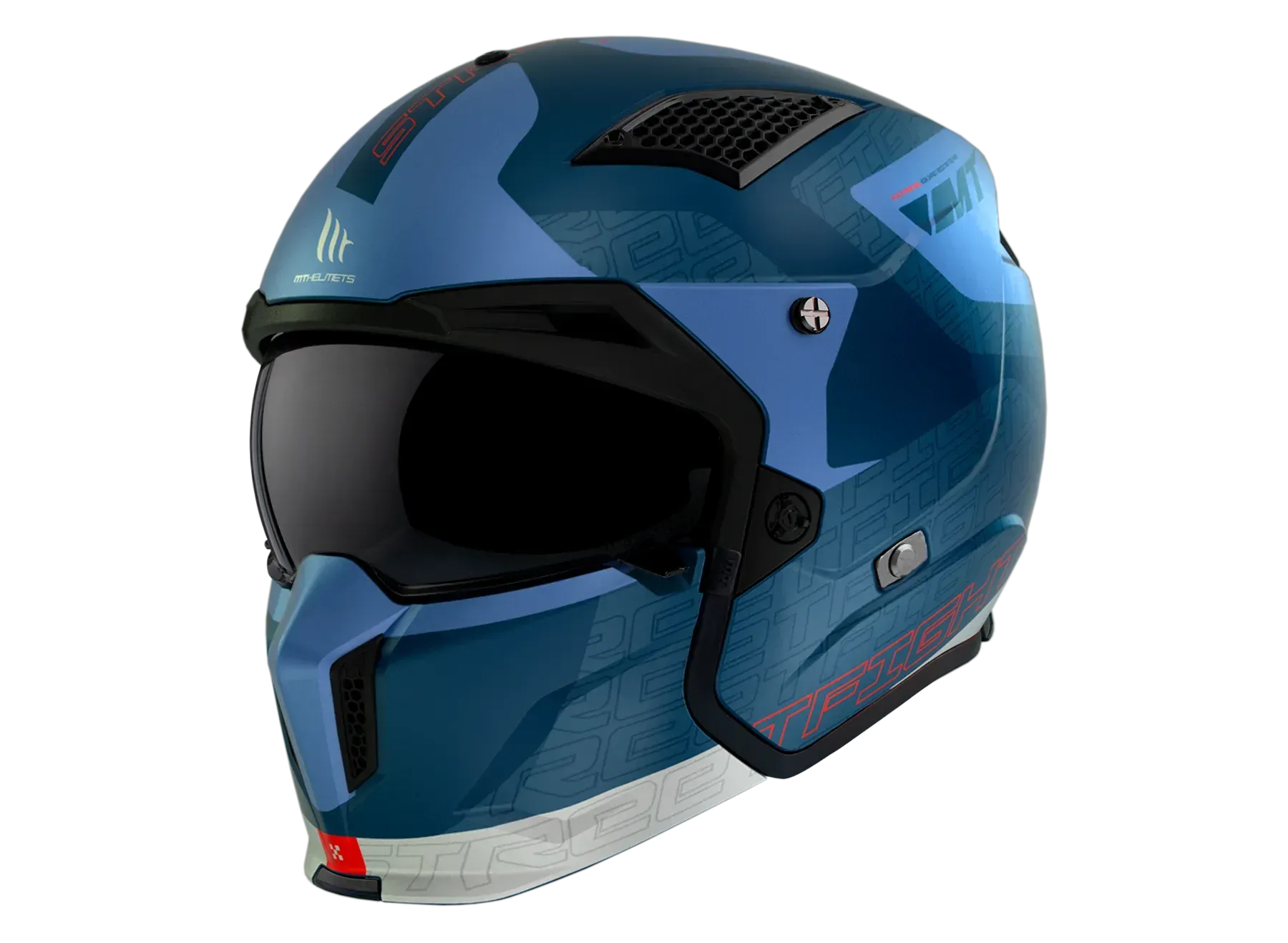 Мотошолом MT STREETFIGHTER SV S Totem C17 Matt Blue ECE2206 L