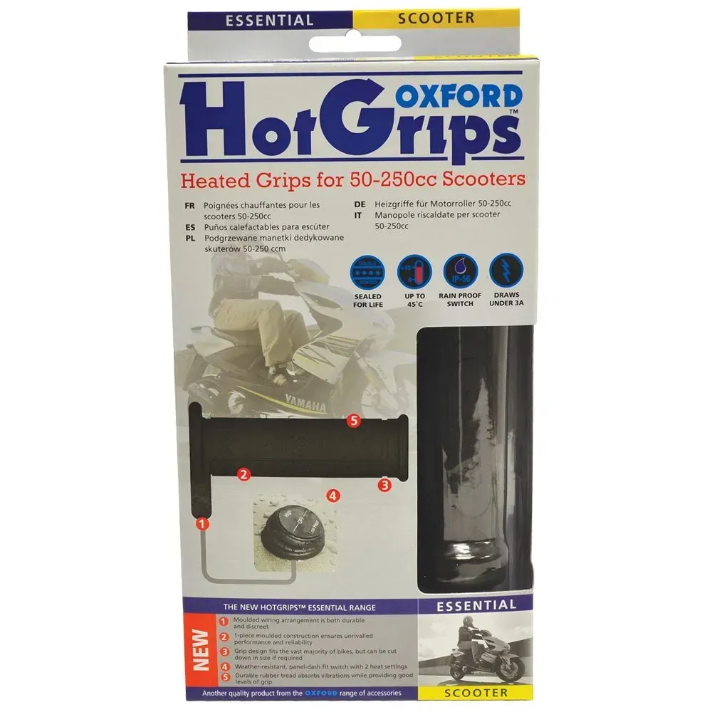 Гріпси з підігрівом Oxford Hotgrips Scooter with panel switch
