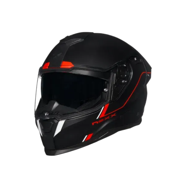 Мотошолом Nexx SX.100R FRENETIC RED.BLACK MT M