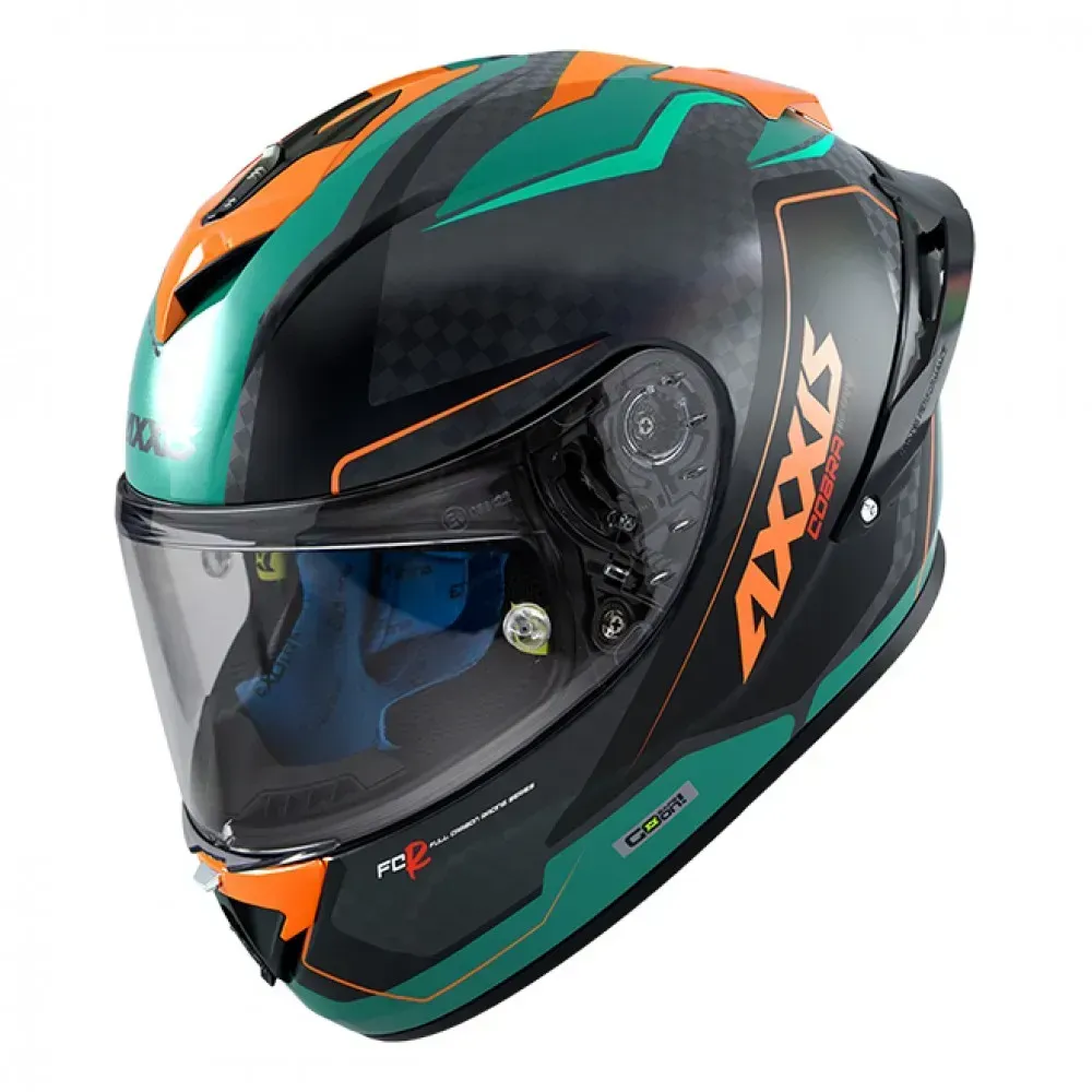 Мотошолом AXXIS Cobra Rage A16 Gloss Green L