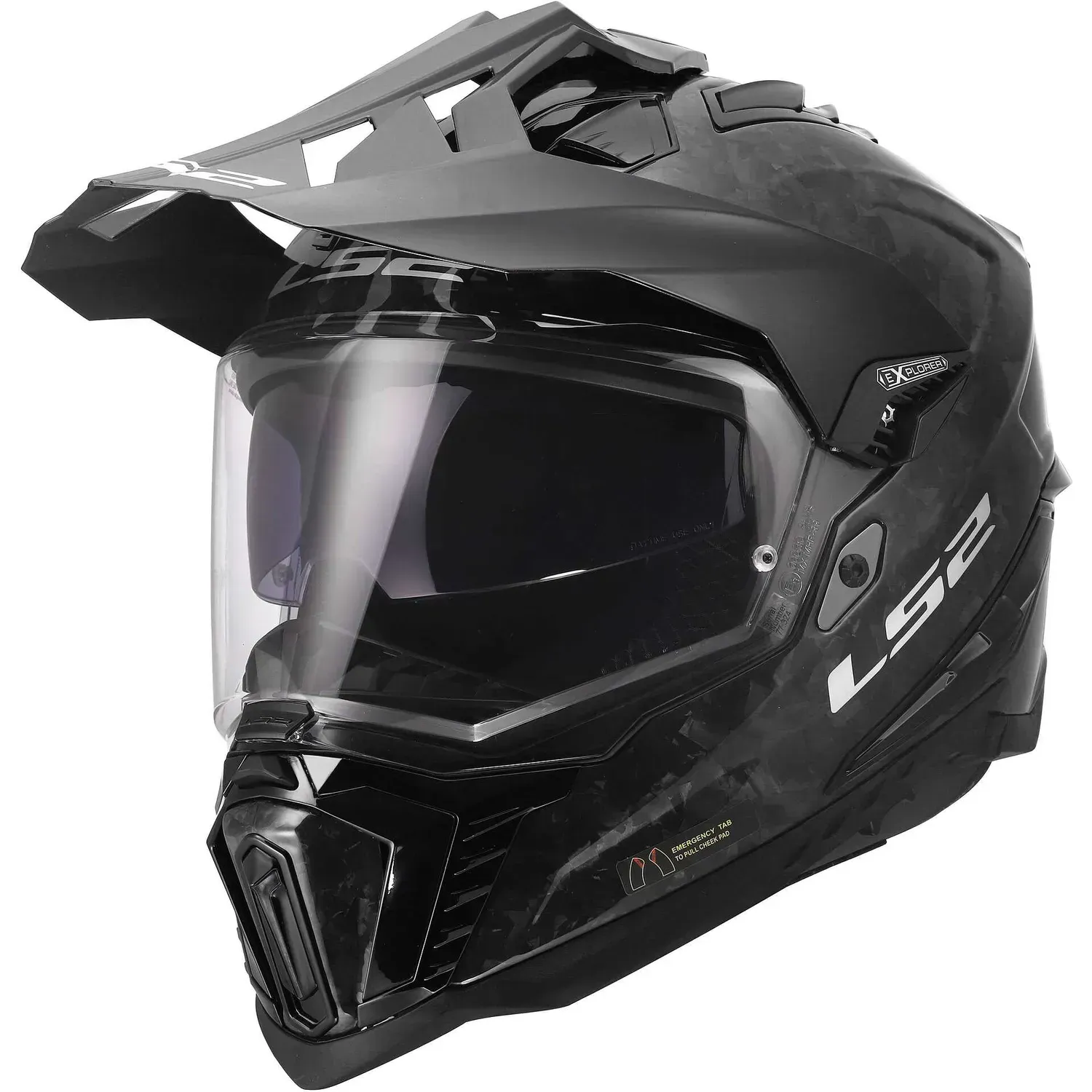 Мотошолом LS2 MX701 Explorer C FORGED CARBON XL