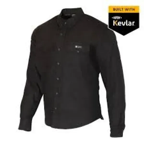 Мотосорочка Merlin AXE ZIP UP 100% KEVLAR BLACK 2XL