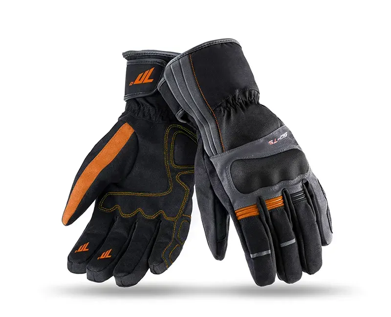 Моторукавички теплі Seventy T5 Black Grey Orange M