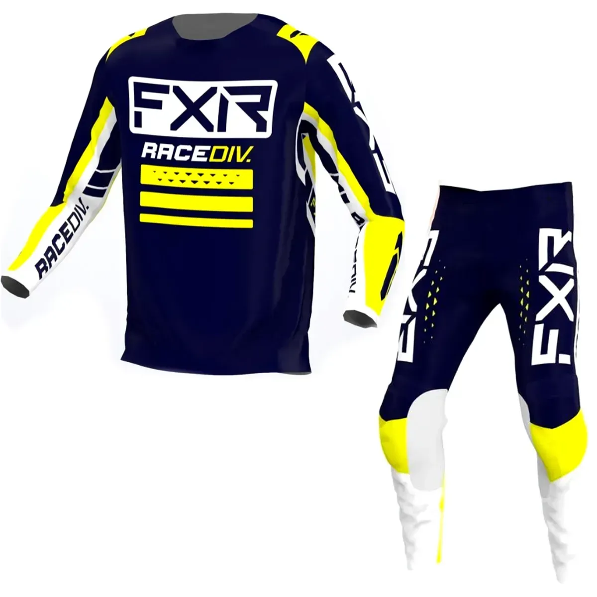 Підліткові джерсі штани FXR Yth Clutch Pro MX 22-Midnight White Yellow M