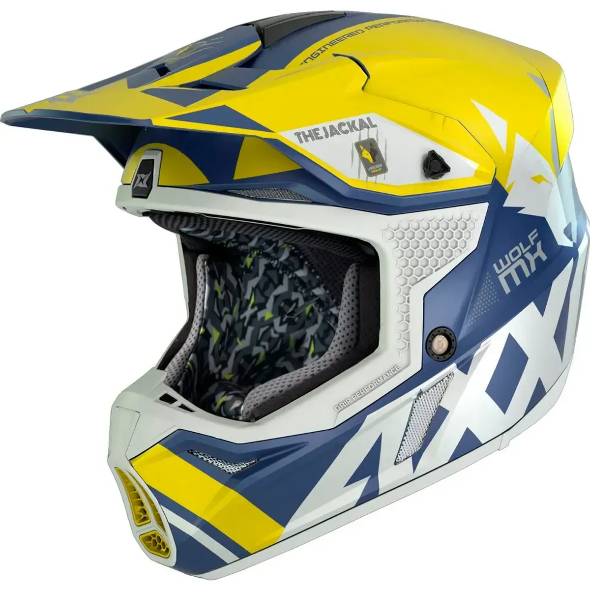 Мотошолом AXXIS WOLF Jackal A3 Matt Yellow M