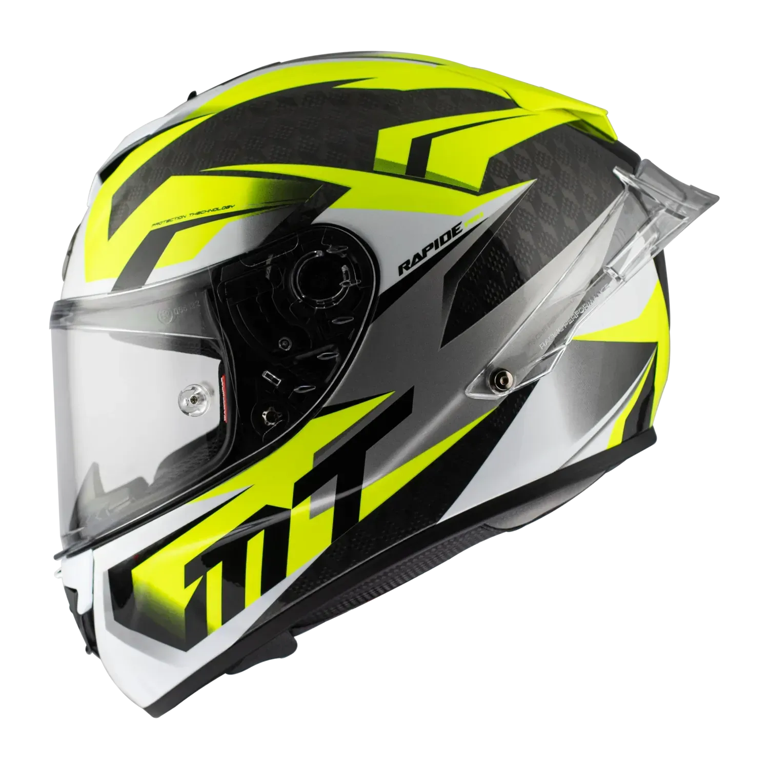 Мотошолом MT RAPIDE Pro Carbon FUGAZ D3 Gloss Yellow S