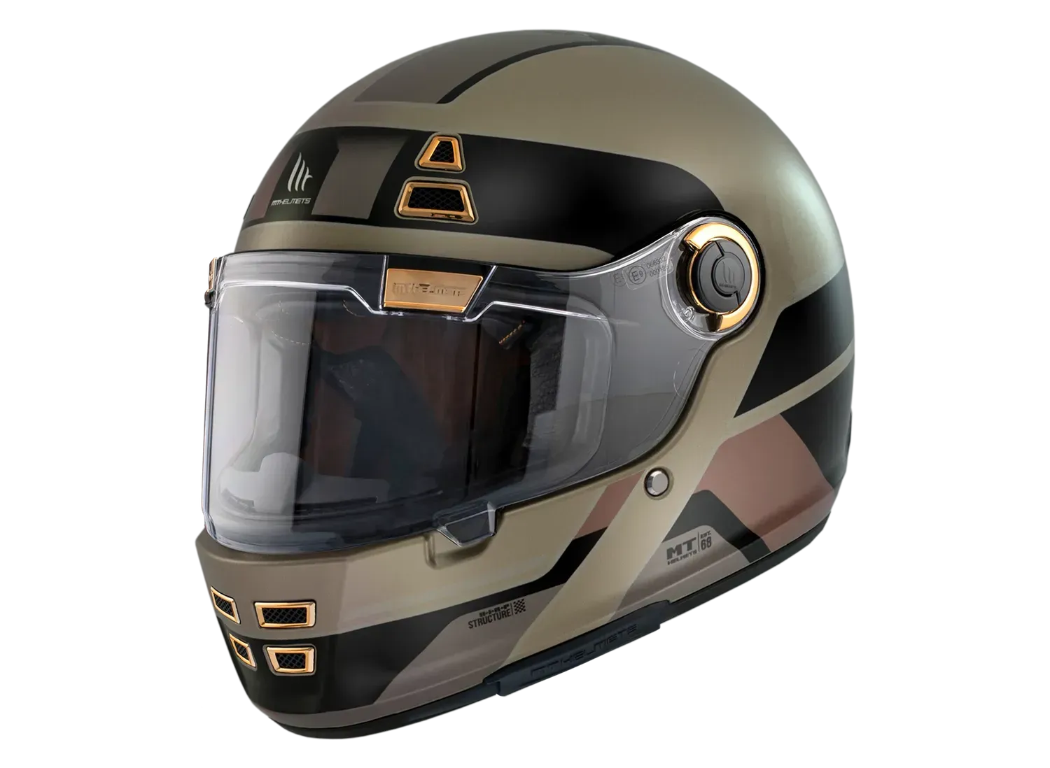 Мотошолом MT Jarama 68TH C9 Matt Gold M