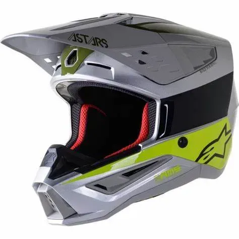 Мотошолом ALPINESTARS SM5 BOND SILVER GLOSS L