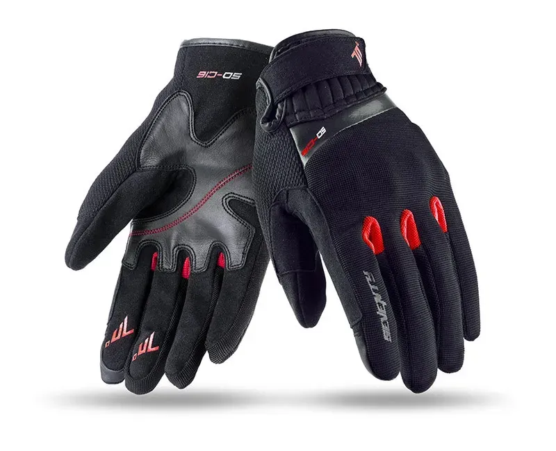 Моторукавички Seventy C16 Black Red L