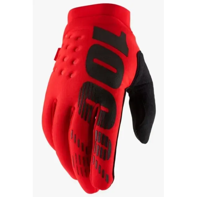 Моторукавички теплі RIDE 100% Brisker Red M