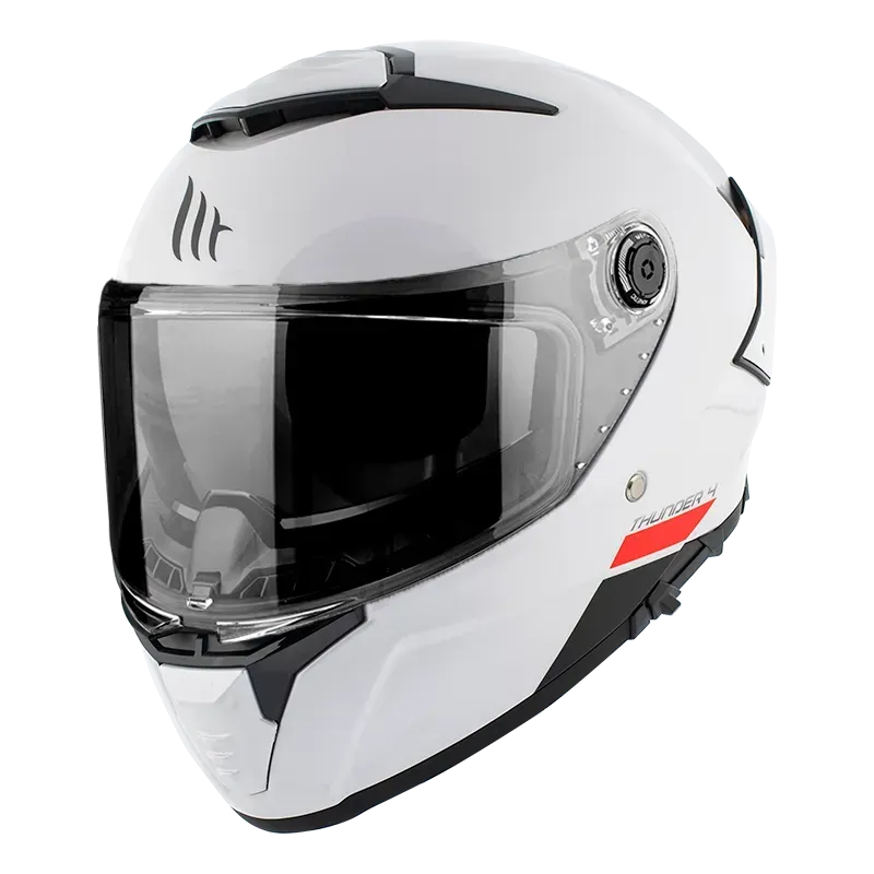 Мотошолом MT THUNDER 4 SV Solid Gloss White XS
