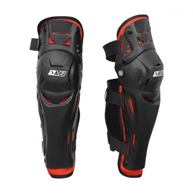 Мотонаколінники MadBull M7019K black red L/XL