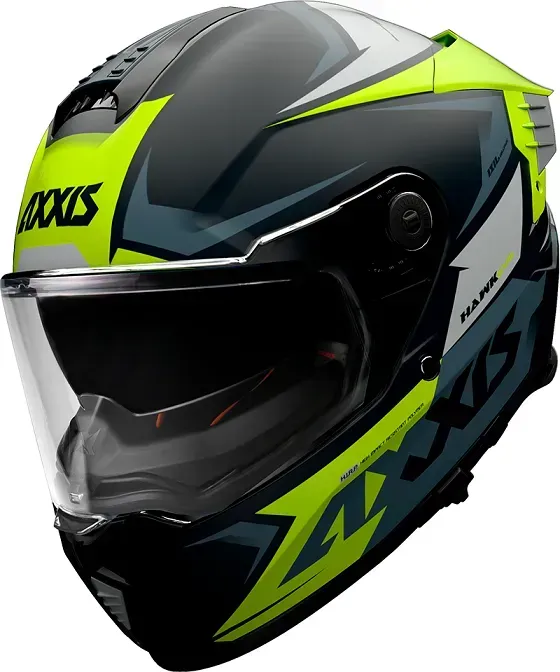 Мотошолом AXXIS HAWK SV EVO IXIL A3 Matt Yellow XS