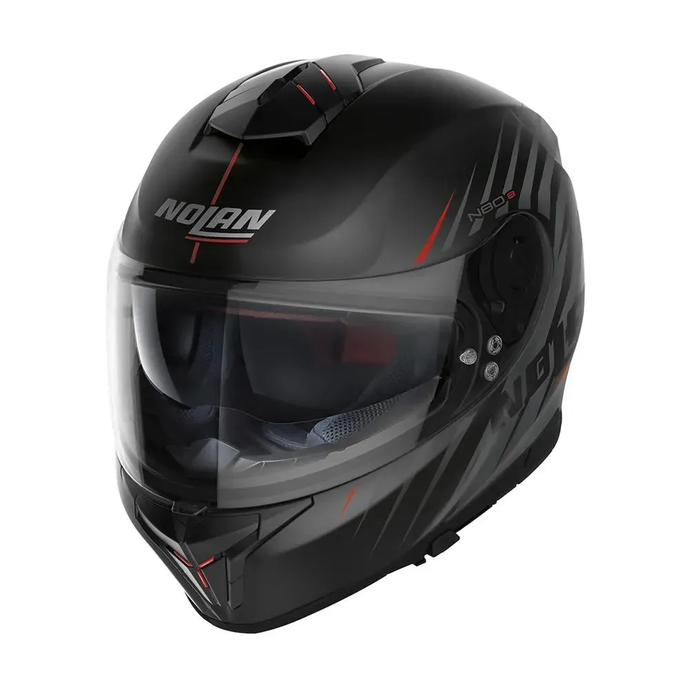 Мотошолом Nolan N80-8 KOSMOS N-COM Black Grey L