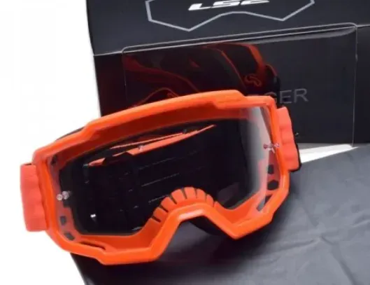 Маска кросова LS2 CHARGER Orange Clear Lens