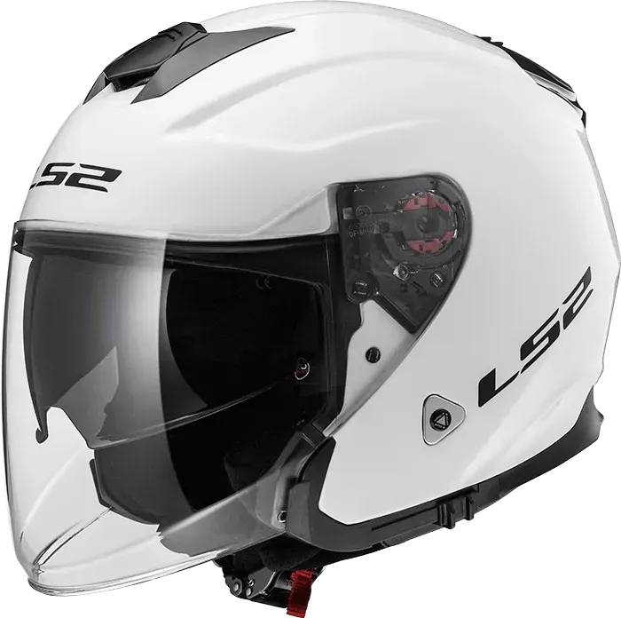 Мотошолом LS2 OF521 Infinity Gloss White L