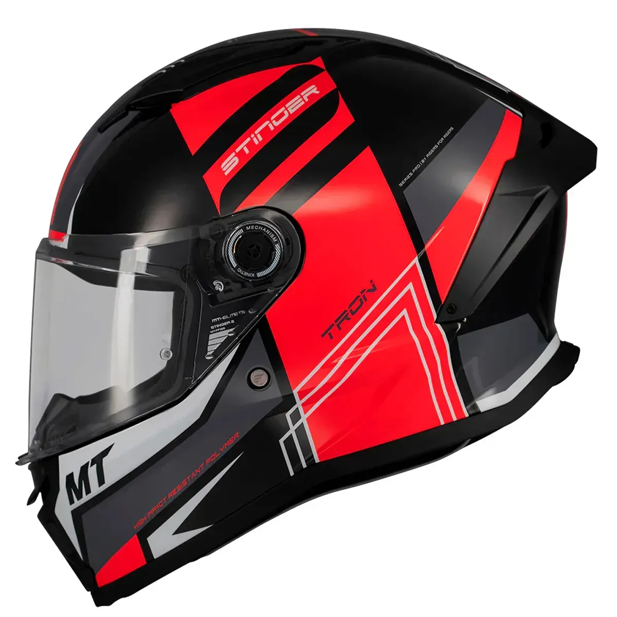 Мотошолом MT STINGER 2 Tron B15 Gloss Red L