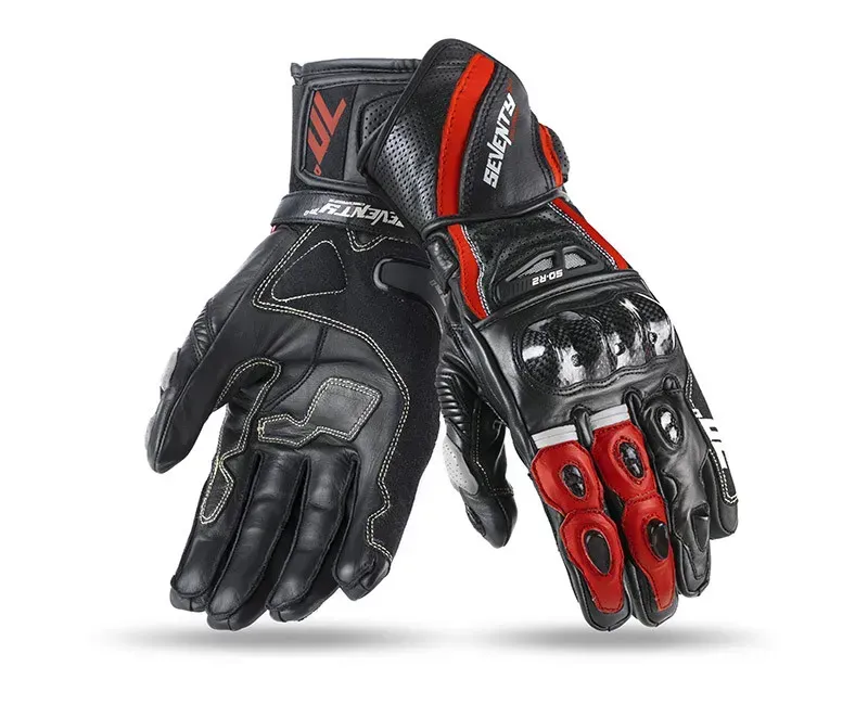 Моторукавички дитячі Seventy R2 KID Black Red XXS