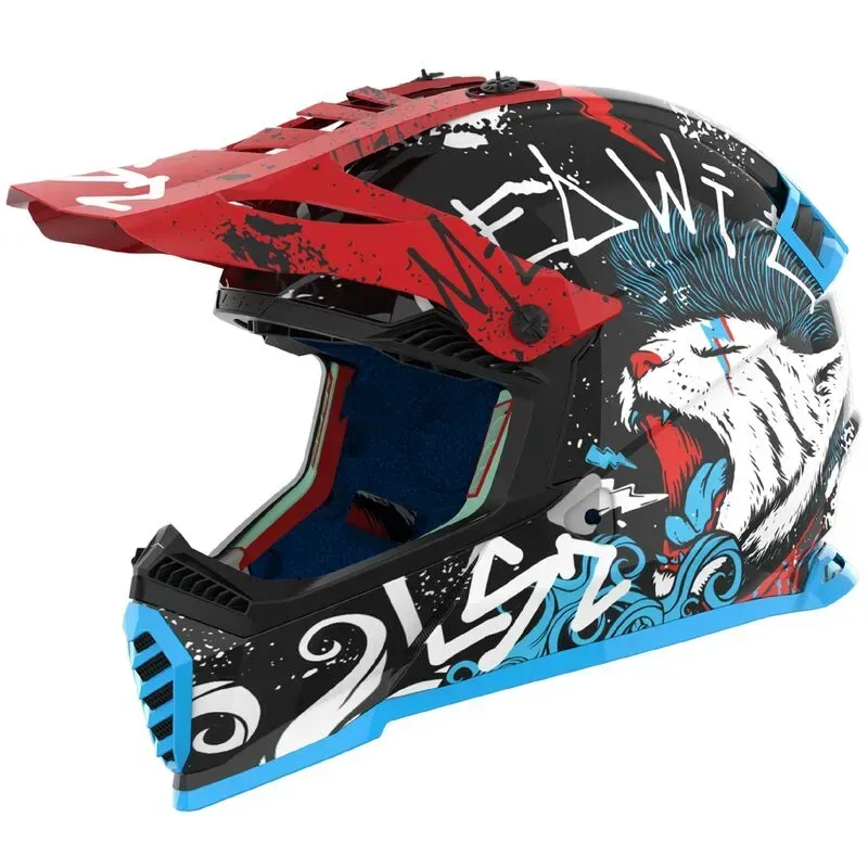 Мотошолом дитячий LS2 MX437 Fast II Mini Starmaw Black 06 YS