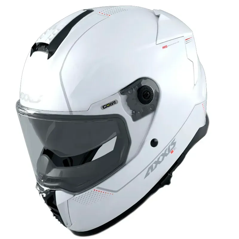Мотошолом AXXIS HAWK SV Solid A0 Gloss White L