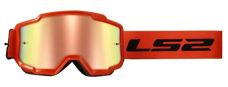 Маска кросова LS2 Charger Goggle Hi-Vis Orange With Iridium Visor