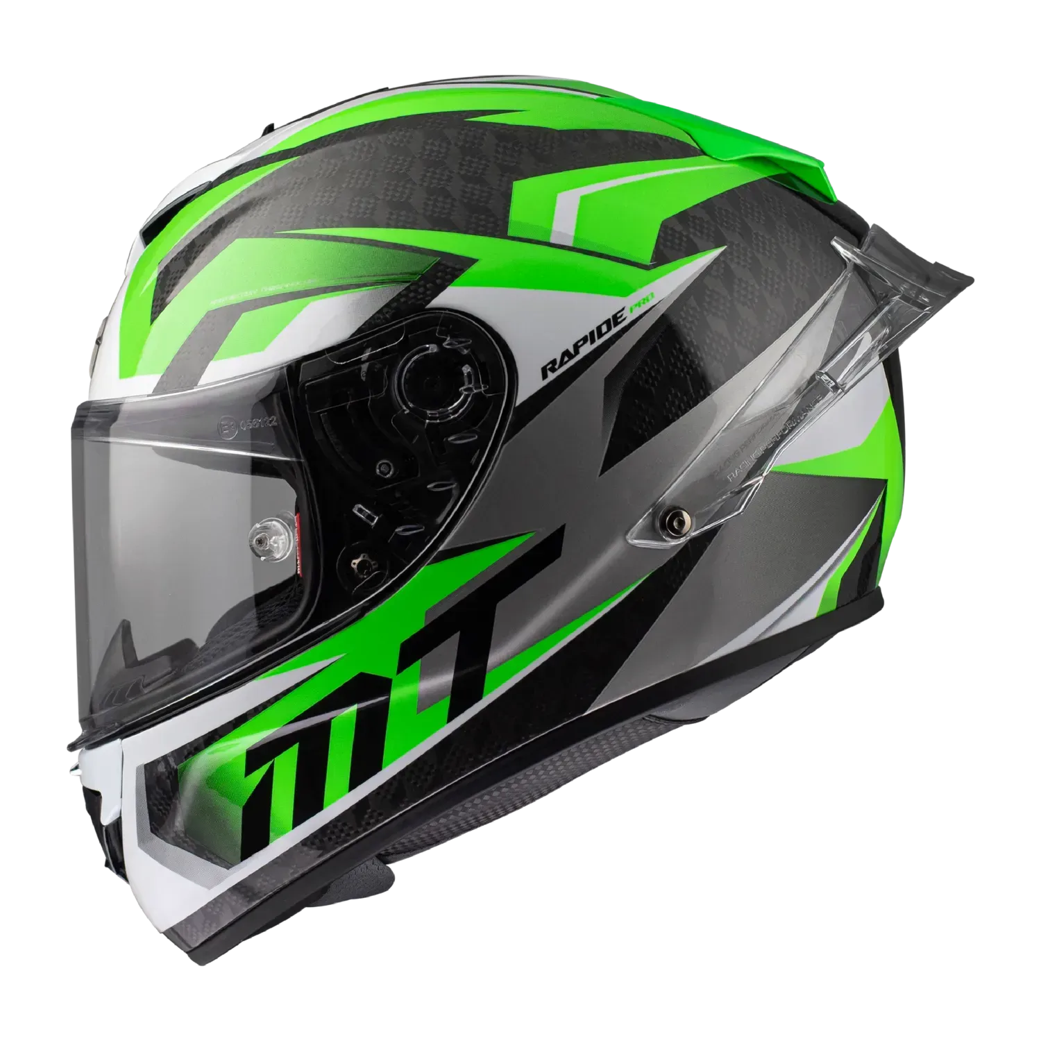 Мотошолом MT RAPIDE Pro Carbon FUGAZ A6 Gloss Green XL