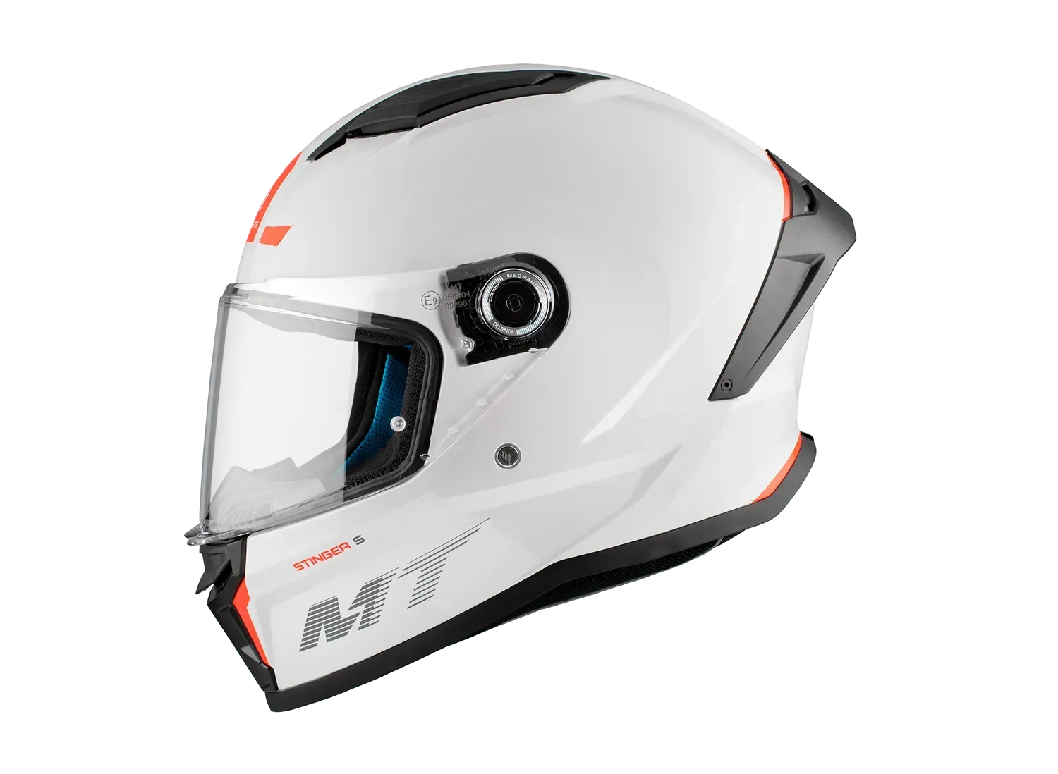 Мотошолом MT STINGER 2 A0 Solid Gloss White XL