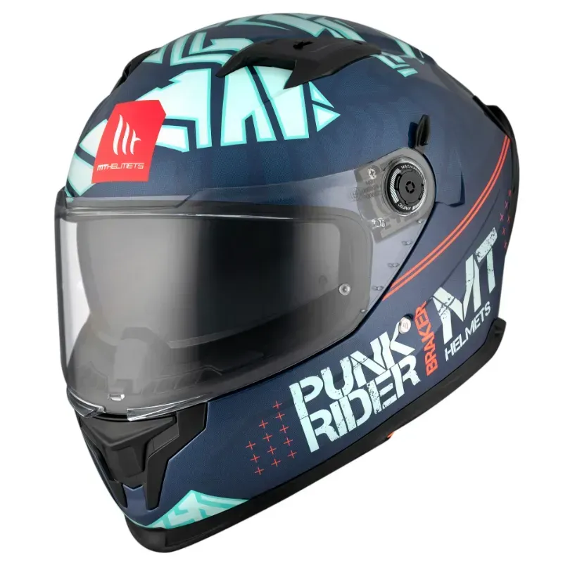 Мотошолом MT BRAKER SV PUNK RIDER C7 Gloss Blue XS