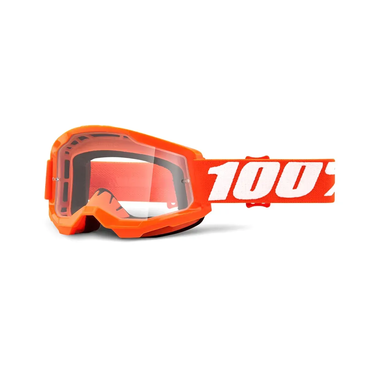 Маска кросова 100% STRATA Goggle II Orange - Clear Lens