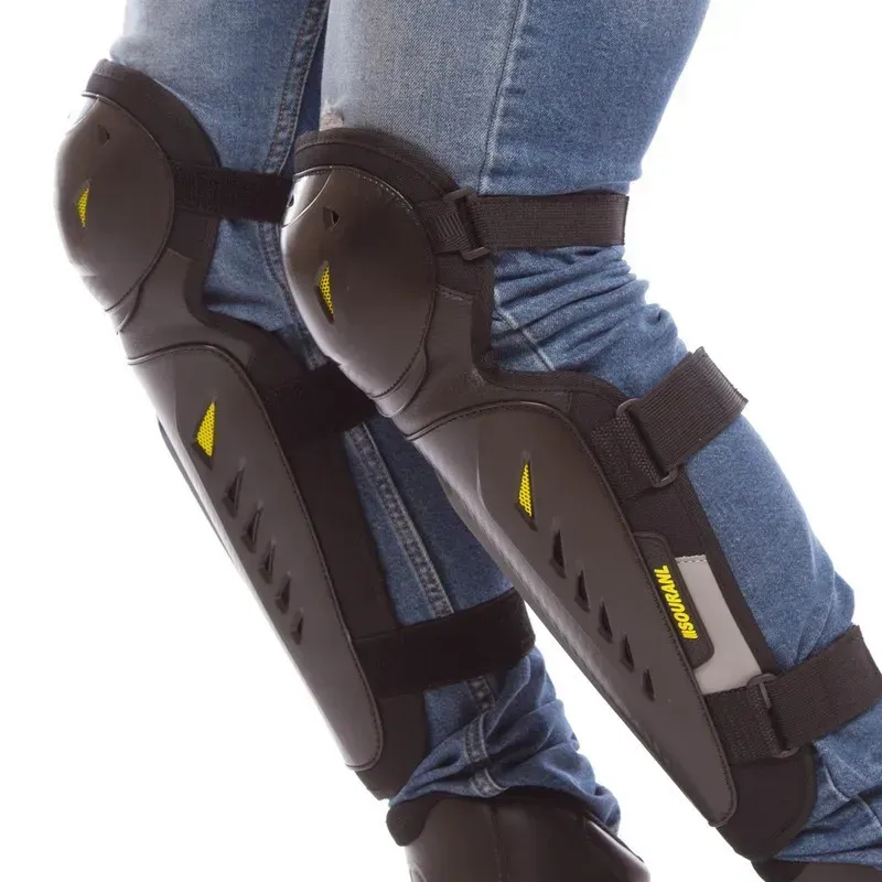 Мотонаколінники та налокітники Souranl Black Yellow