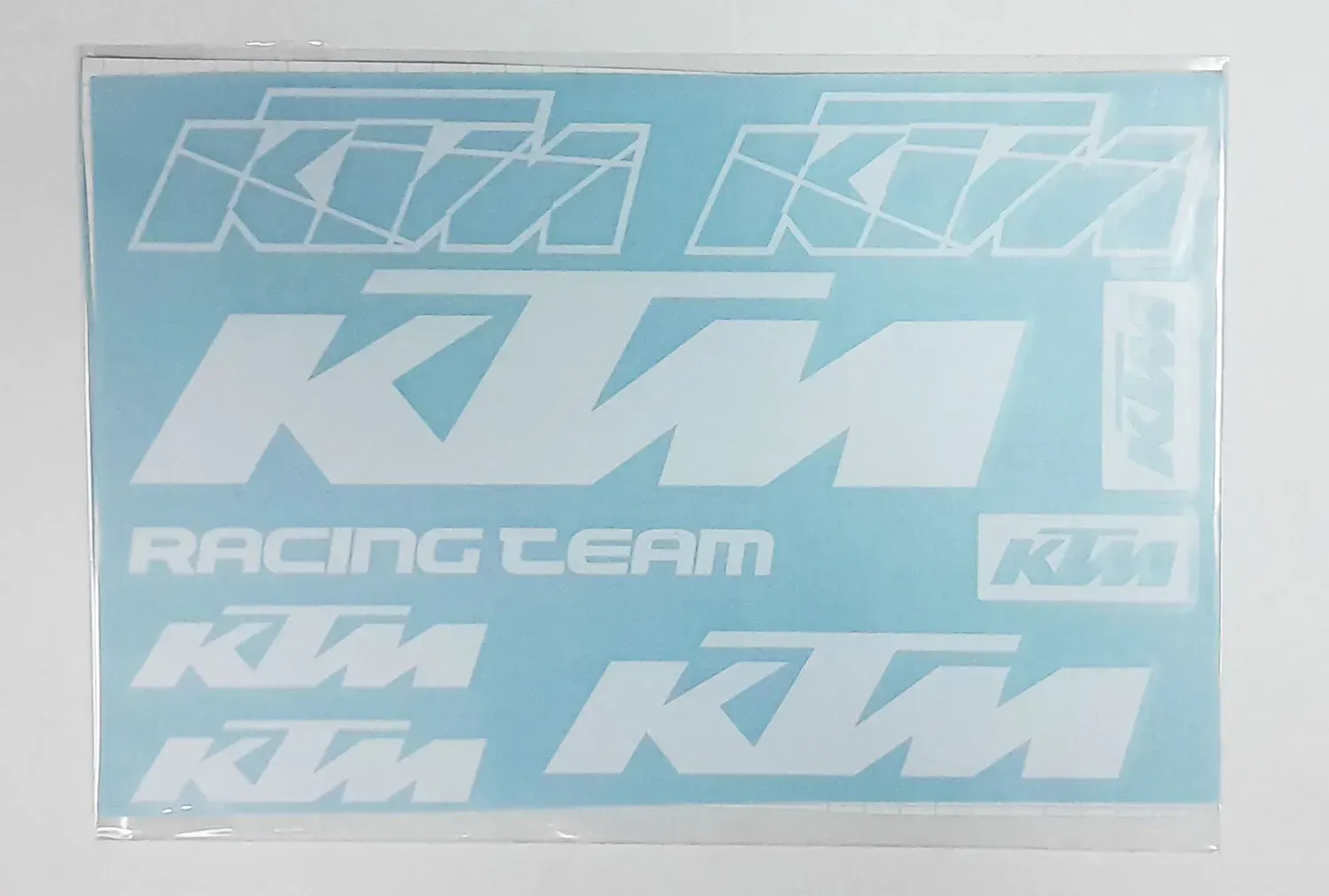 Наклейка лист KTM під оригінал біла