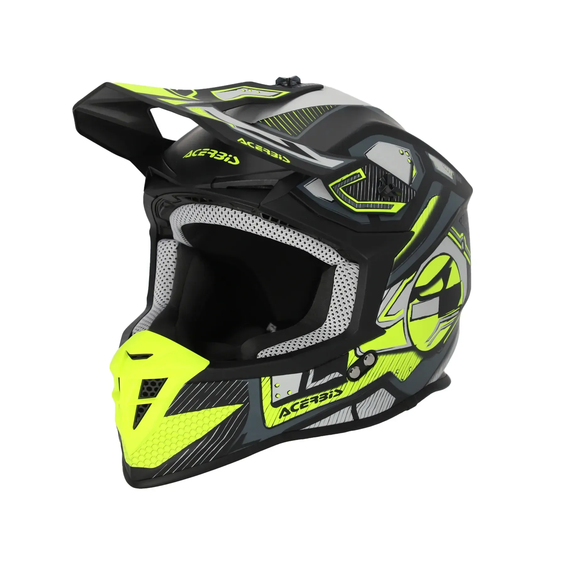 Мотошолом ACERBIS LINEAR 2206 black fluo yellow L