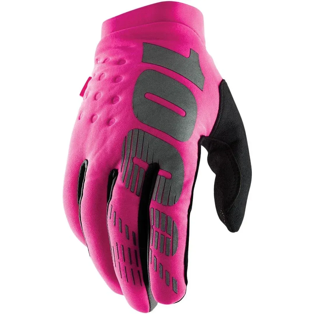Моторукавички жіночі теплі RIDE 100% BRISKER Women Pink M