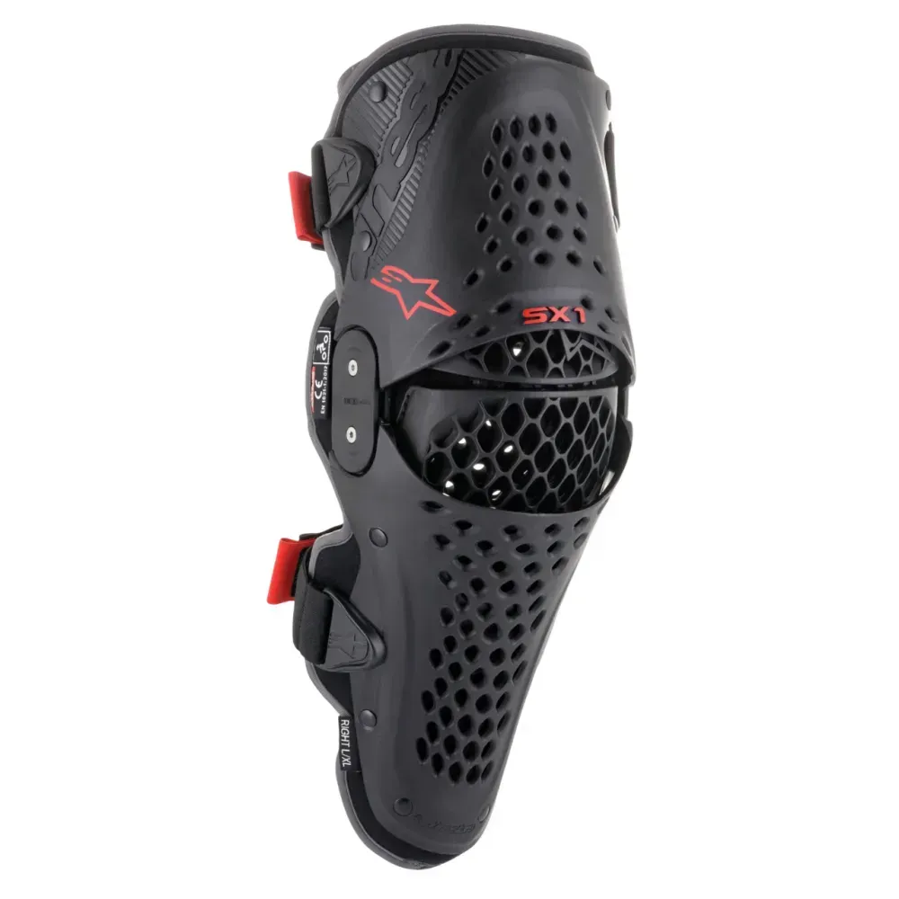 Мотонаколінники Alpinestars SX-1 V2 Black/Red S/M