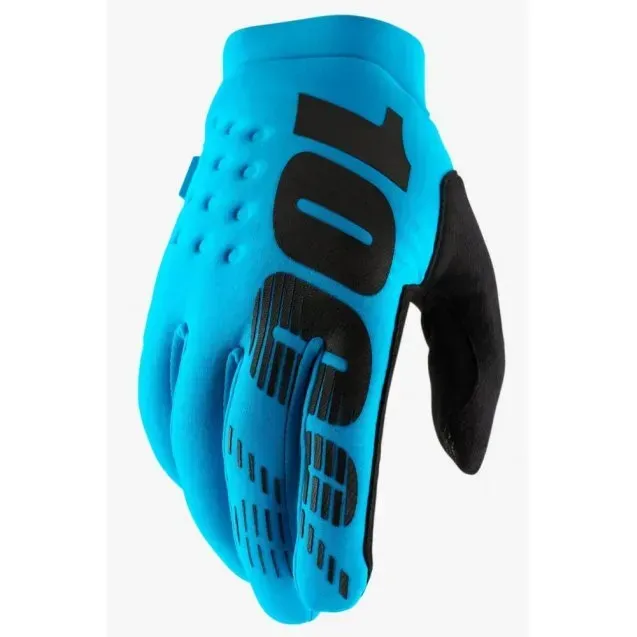 Моторукавички теплі RIDE 100% Brisker Turquoise M