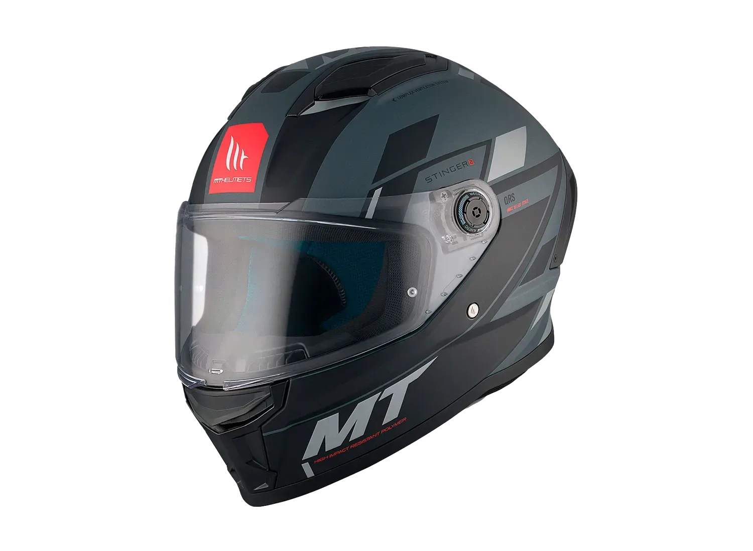 Мотошолом MT STINGER 2 Zivze C2 Matt Grey XXS
