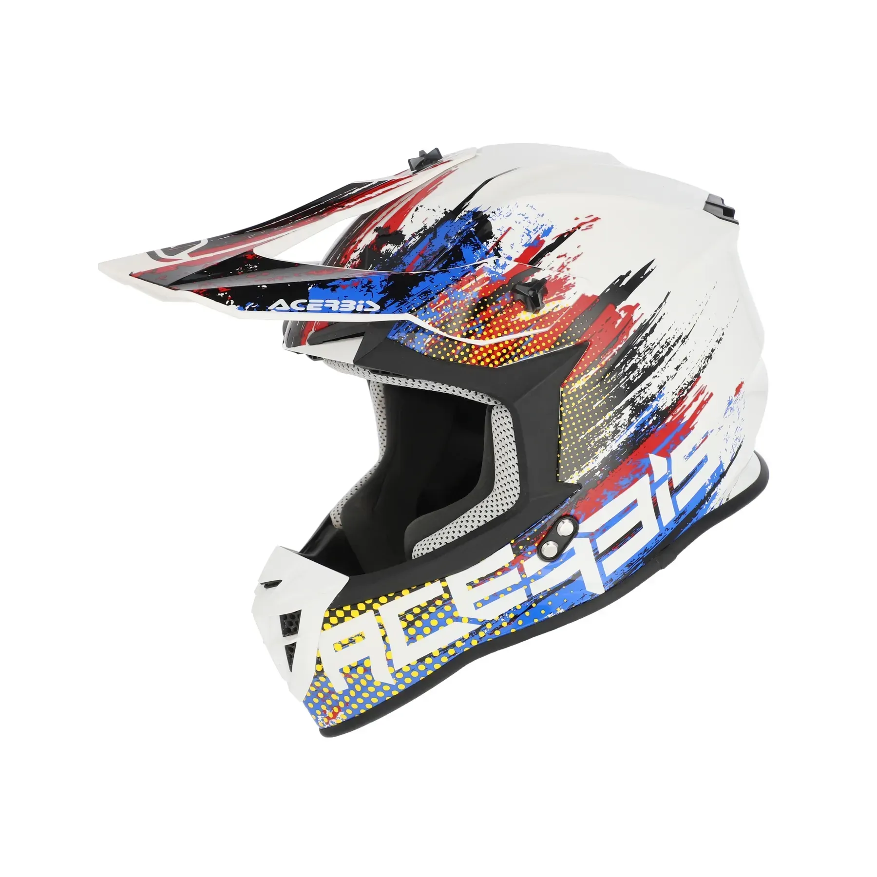 Мотошолом ACERBIS LINEAR 2206 white blue red L