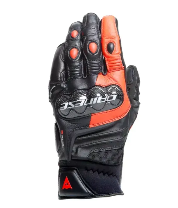 Моторукавички Dainese CARBON 4 SHORT Leather Black Red