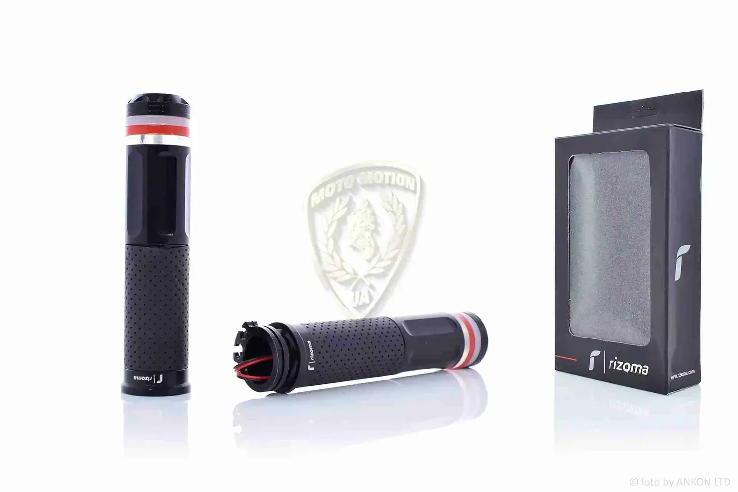Гріпси Rizoma Black HP11 з габаритом та поворотниками
