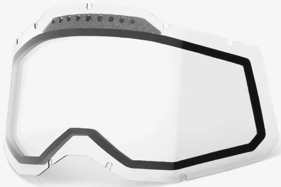 Лінза подвійна 100% RACECRAFT 2/ACCURI 2/STRATA 2 Vented Dual Pane Lens Anti-Fog - Clear
