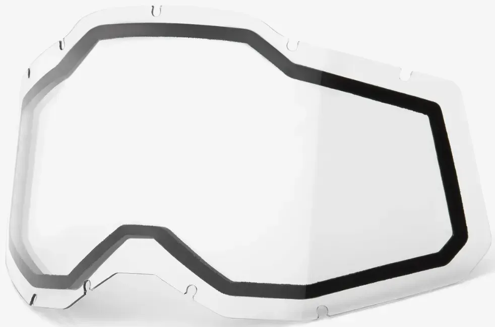 Лінза подвійна 100% RACECRAFT 2/ACCURI 2/STRATA 2 Dual Replacement Lens - Clear