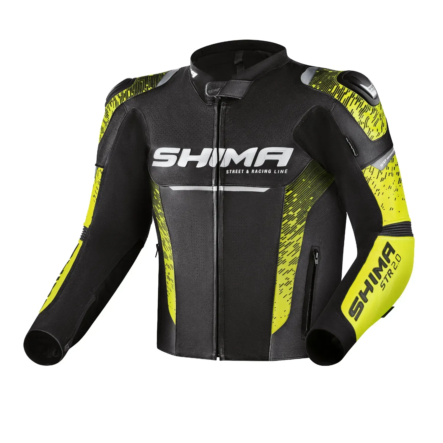 Мотокуртка Shima STR 2.0 Black/Yellow L