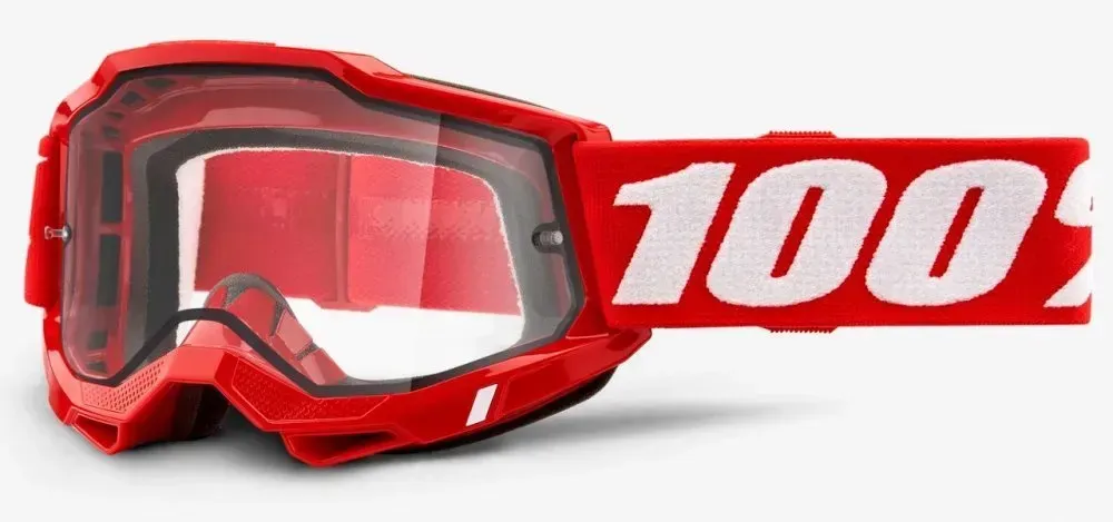 Маска кросова 100% Accuri 2 Enduro Goggle Red - Clear Dual Lens