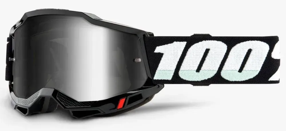 Маска кросова 100% Accuri 2 Goggle Black - Mirror Silver Lens