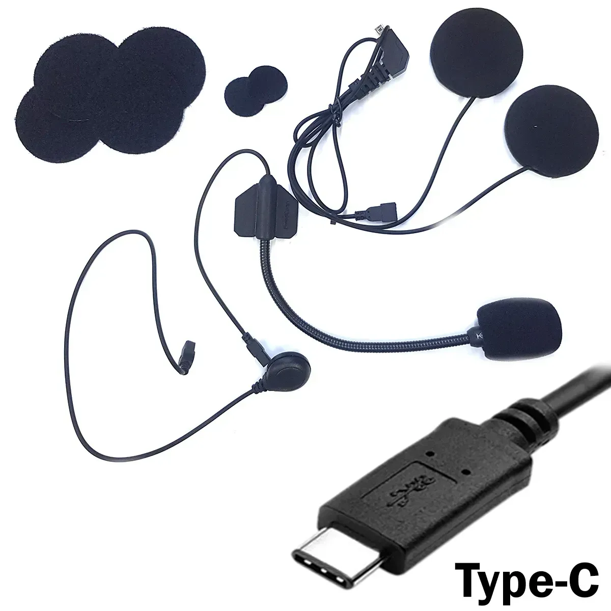 Навушники-мікрофон T-Max, T-Com гучні, 2 мікрофони Type-C