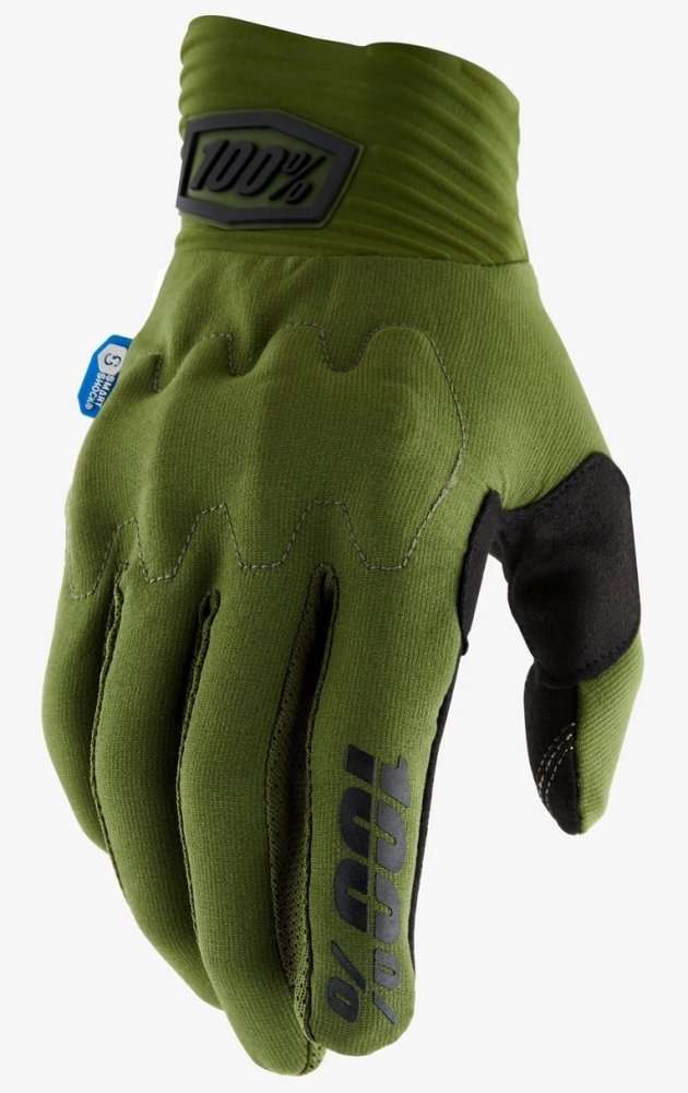 Перчатки 100% COGNITO Glove - Smart Shock® [Army Green], S (8)