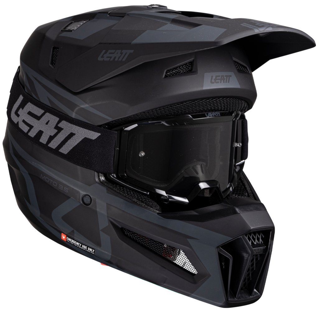 Шолом LEATT Moto 3.5 Helmet + Goggle [Stealth]